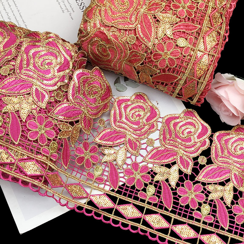 Textile And Sewing Supply - 3 yards 19,5 cm breed prachtige