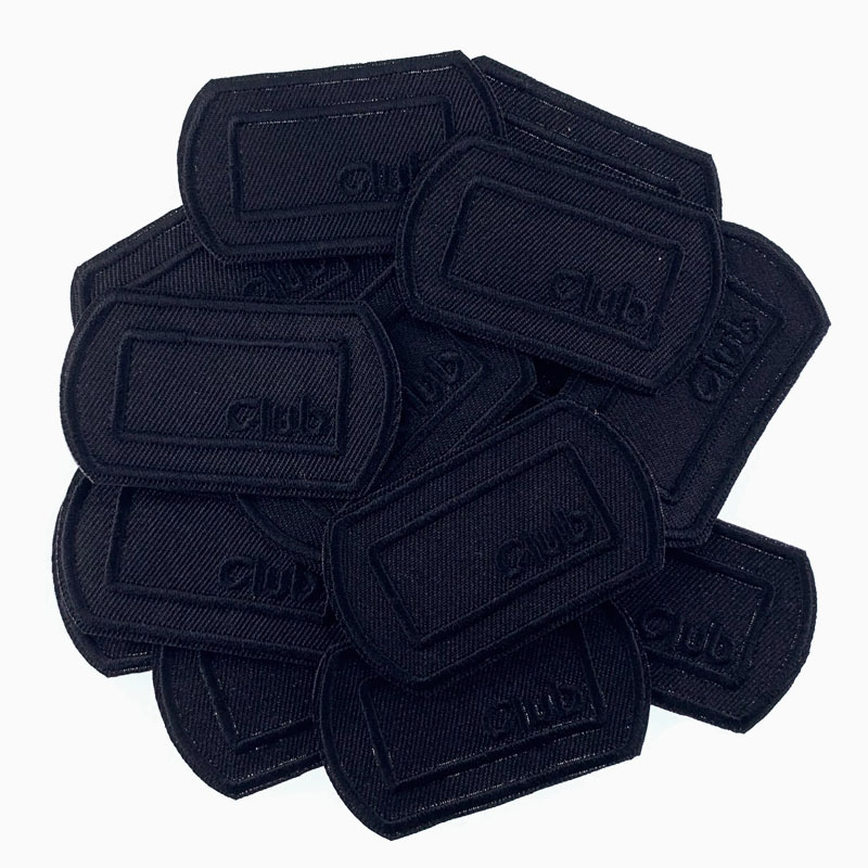 Velcro Sew On - 5 stuks zwarte patches voor kleding