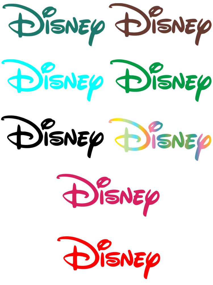 Velcro Sew On - 18 kleuren Disney-logo Opstrijkbare patches vinylstickers