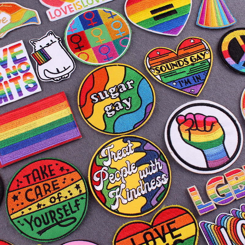 Regenboogpatches op kleding Ga - Velcro Sew On recensie en prijs