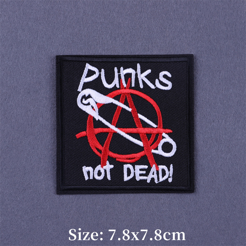Punk geborduurde opstrijkbare  - Velcro Sew On recensie en prijs