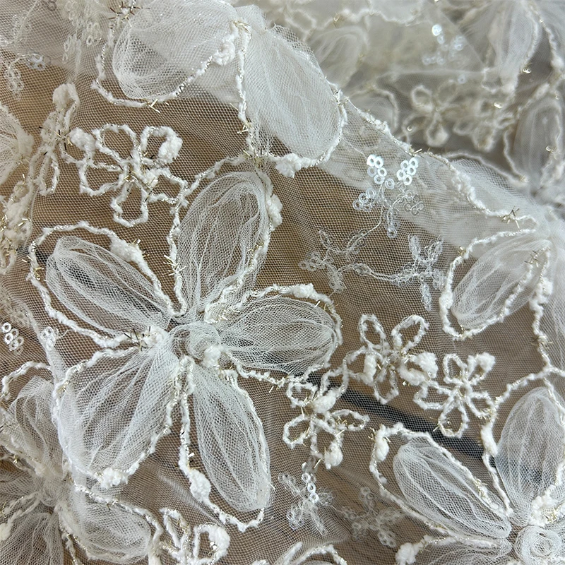 3D geborduurde pailletten mesh - Textile Sewing Techniques recensie en prijs