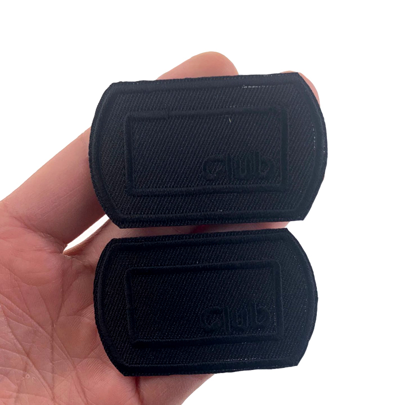 5 stuks zwarte patches voor kl - Velcro Sew On recensie en prijs