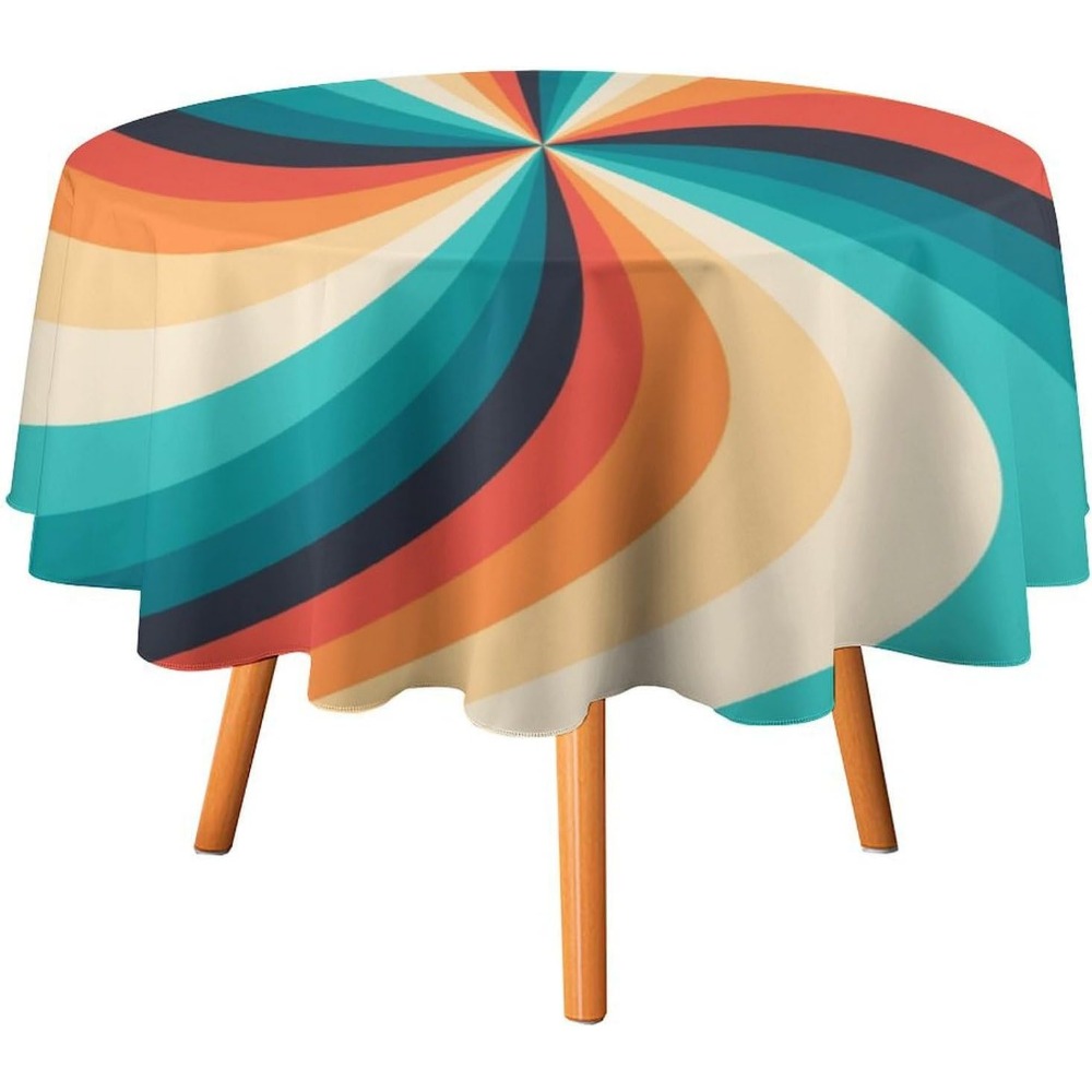 Vintage Groovy Swirl rond tafe - Century Textile & Sewing Supply Saskatoon Sk recensie en prijs