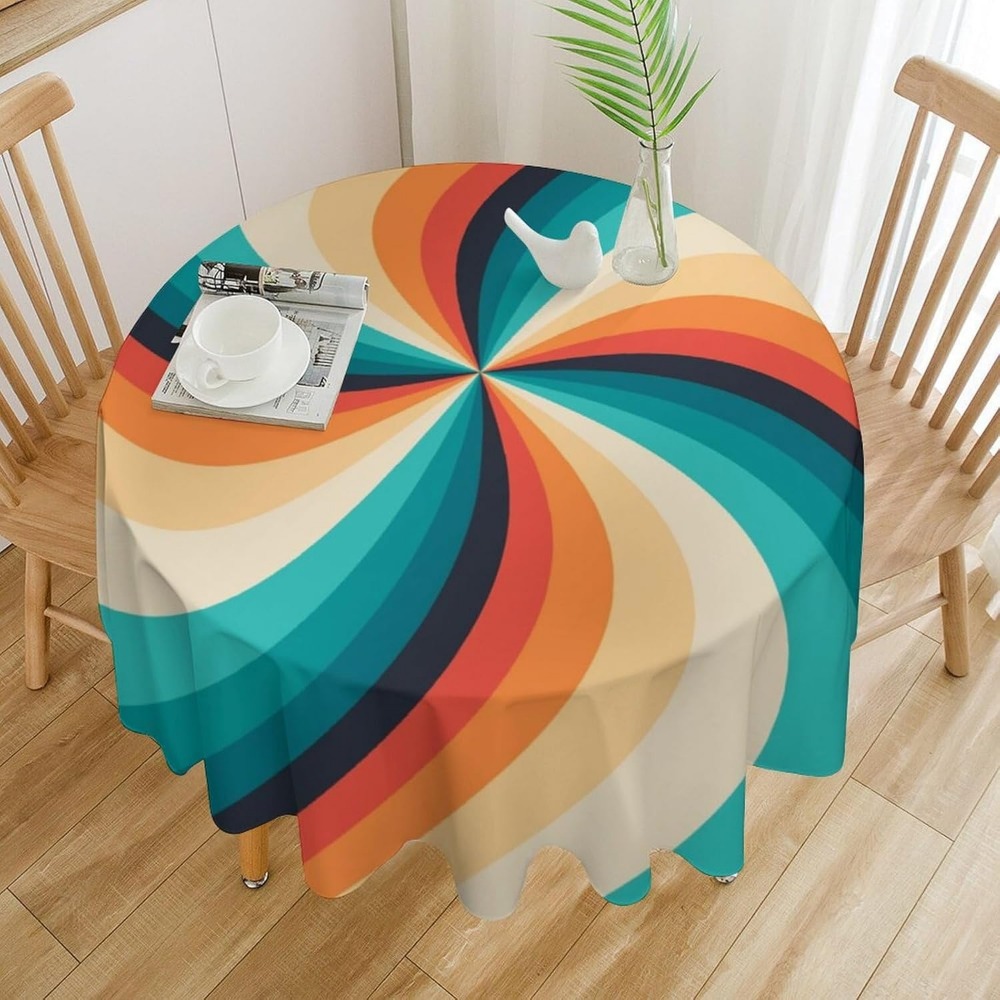Vintage Groovy Swirl rond tafe - Century Textile & Sewing Supply Saskatoon Sk recensie en prijs