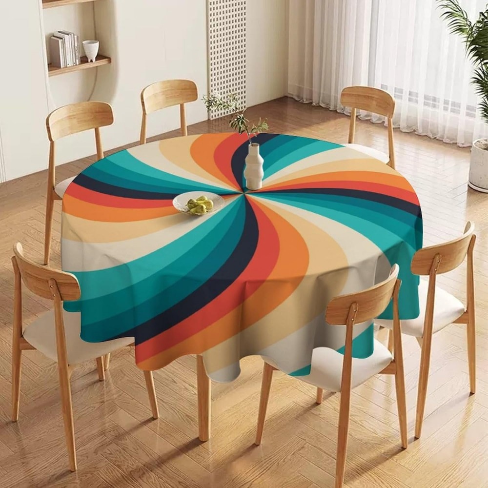 Vintage Groovy Swirl rond tafe - Century Textile & Sewing Supply Saskatoon Sk recensie en prijs