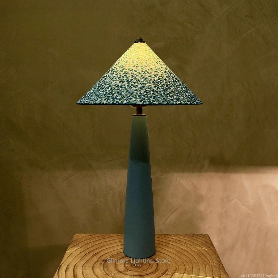 Blauwgroene tafellamp in parap - Century Textile & Sewing Supply Saskatoon Sk recensie en prijs